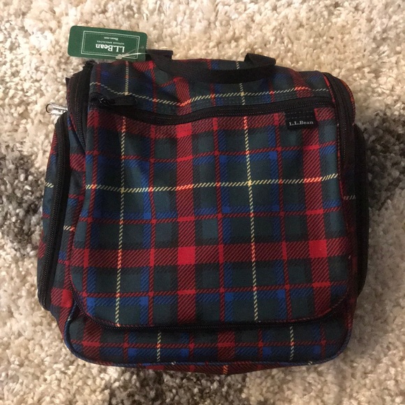 L.L. Bean Handbags - NWT L.L. Bean travel organizer plaid bag